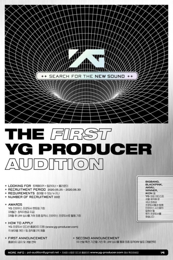 YG Entertainment Memegang Audisi Global Produser Pertama + Detail yang Perlu Anda Ketahui